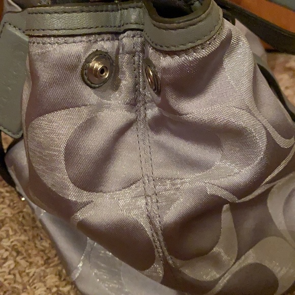 Silver Coach tote - Picture 6 of 13